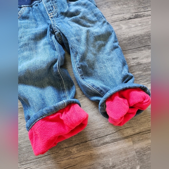 Gymboree Fleeced Lined Denim Jeans - Picture 2 of 4